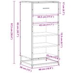 Casa si Gradina - Mobilier - Organizare si depozitare - Organizator incaltaminte - Suport pantofi Stejar maro 48x38x97,5 cm Lemn prelucrat, număr de articole 4 - Infinity.ro