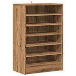 Casa si Gradina - Mobilier - Organizare si depozitare - Organizator incaltaminte - Pantofar, stejar artizanal, 60x35x92 cm lemn prelucrat, model shoe cabinet without door - Infinity.ro