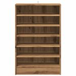 Casa si Gradina - Mobilier - Organizare si depozitare - Organizator incaltaminte - Pantofar, stejar artizanal, 60x35x92 cm lemn prelucrat, model shoe cabinet without door - Infinity.ro
