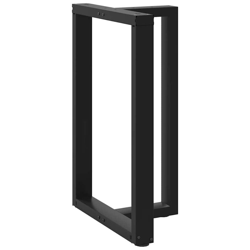 Casa si Gradina - Mobilier - Feronerie si accesorii mobila - Picioare pentru masa de bar in forma de T, 2 buc Negru Otel, mărime 60x35x(90-91) cm - Infinity.ro