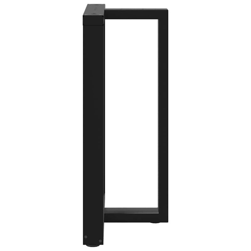 Casa si Gradina - Mobilier - Feronerie si accesorii mobila - Picioare pentru masa de bar in forma de T, 2 buc Negru Otel, mărime 60x35x(90-91) cm - Infinity.ro