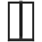 Casa si Gradina - Mobilier - Feronerie si accesorii mobila - Picioare pentru masa de bar in forma de T, 2 buc Negru Otel, mărime 60x35x(90-91) cm - Infinity.ro