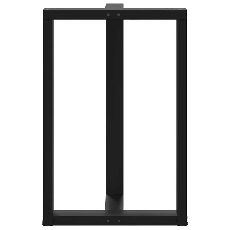 Casa si Gradina - Mobilier - Feronerie si accesorii mobila - Picioare pentru masa de bar in forma de T, 2 buc Negru Otel, mărime 60x35x(90-91) cm - Infinity.ro