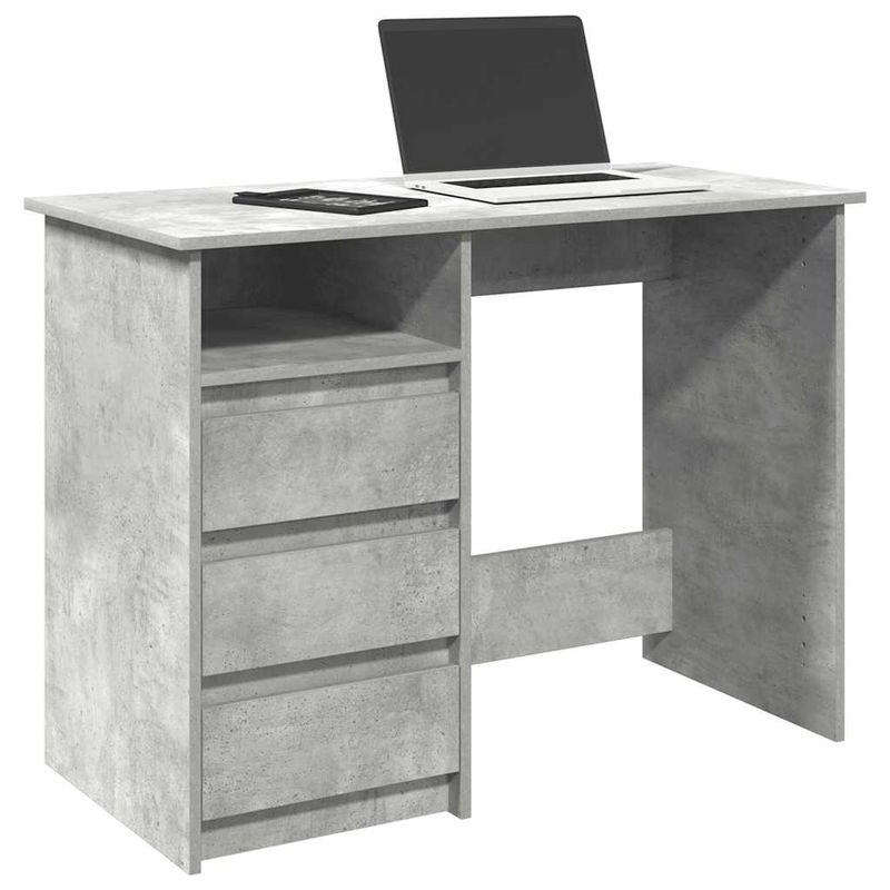 Casa si Gradina - Mobilier - Mese si birouri - Birouri - Birou, gri beton, 102x50x75 cm, lemn compozit - Infinity.ro
