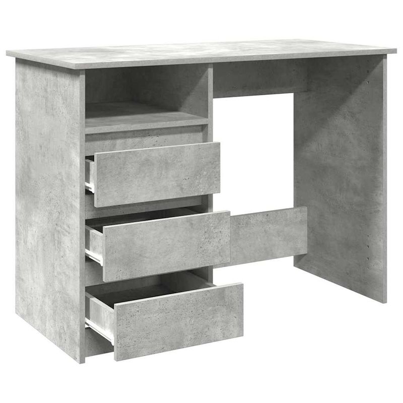Casa si Gradina - Mobilier - Mese si birouri - Birouri - Birou, gri beton, 102x50x75 cm, lemn compozit - Infinity.ro