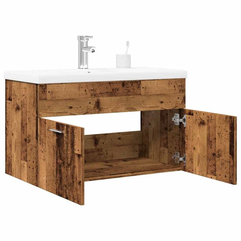 Casa si Gradina - Mobilier - Seturi de mobilier - Seturi baie - Set mobilier de baie, 2 piese, lemn vechi, lemn prelucrat - Infinity.ro