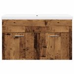 Casa si Gradina - Mobilier - Seturi de mobilier - Seturi baie - Set mobilier de baie, 2 piese, lemn vechi, lemn prelucrat - Infinity.ro