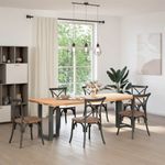 Casa si Gradina - Mobilier - Feronerie si accesorii mobila - Picioare pentru masa in forma de T, 2 buc Antracit Otel, mărime 60x35x(72-73) cm - Infinity.ro