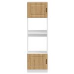 Casa si Gradina - Mobilier - Comode si corpuri - Corpuri bucatarie - Dulap pentru cuptor 2 buc Lucca Stejar artizanal lemn prelucrat - Infinity.ro