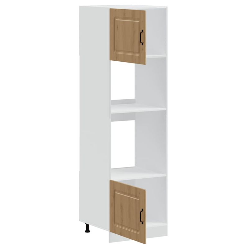 Casa si Gradina - Mobilier - Comode si corpuri - Corpuri bucatarie - Dulap pentru cuptor 2 buc Lucca Stejar artizanal lemn prelucrat - Infinity.ro