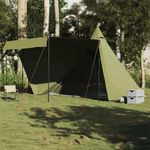 Sport si Outdoor - Camping - Corturi camping - Cort familie Tipi pentru 8 persoane verde masliniu impermeabil - Infinity.ro