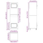 Casa si Gradina - Mobilier - Comode si corpuri - Corpuri bucatarie - Dulap pentru cuptor 2 buc Lucca Stejar artizanal lemn prelucrat - Infinity.ro