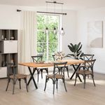 Casa si Gradina - Mobilier - Feronerie si accesorii mobila - Picioare pentru masa in forma de X, 2 buc Negru Otel, mărime 80x(72-73) cm (40 mm) - Infinity.ro
