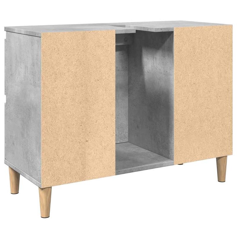 Casa si Gradina - Mobilier - Mobilier baie - Comode baie - Dulap de chiuveta, gri beton, 80x33x60 cm, lemn prelucrat - Infinity.ro