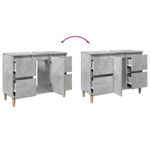 Casa si Gradina - Mobilier - Mobilier baie - Comode baie - Dulap de chiuveta, gri beton, 80x33x60 cm, lemn prelucrat - Infinity.ro