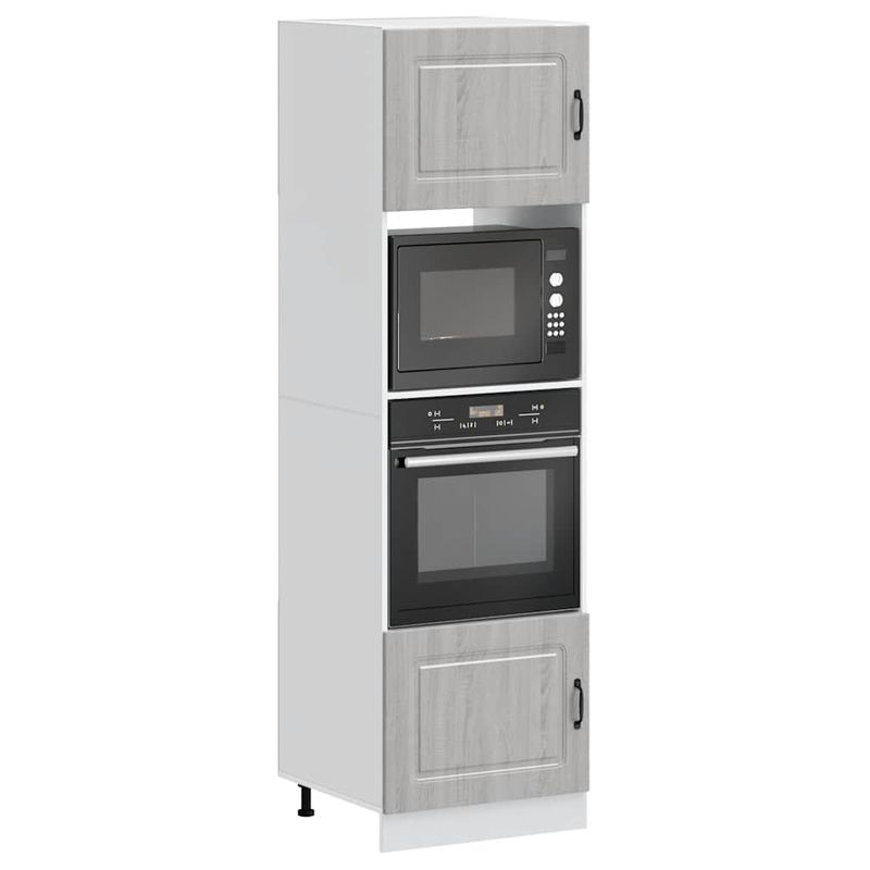 Casa si Gradina - Mobilier - Comode si corpuri - Corpuri bucatarie - Dulapuri cuptor 2 buc Lucca Gri Sonoma Lemn prelucrat - Infinity.ro