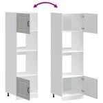 Casa si Gradina - Mobilier - Comode si corpuri - Corpuri bucatarie - Dulapuri cuptor 2 buc Lucca Gri Sonoma Lemn prelucrat - Infinity.ro