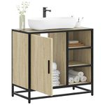 Casa si Gradina - Mobilier - Mobilier baie - Comode baie - Dulap de chiuveta baie stejar sonoma 65x33x60 cm lemn prelucrat - Infinity.ro