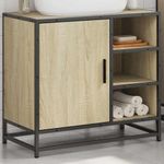 Casa si Gradina - Mobilier - Mobilier baie - Comode baie - Dulap de chiuveta baie stejar sonoma 65x33x60 cm lemn prelucrat - Infinity.ro