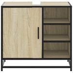 Casa si Gradina - Mobilier - Mobilier baie - Comode baie - Dulap de chiuveta baie stejar sonoma 65x33x60 cm lemn prelucrat - Infinity.ro