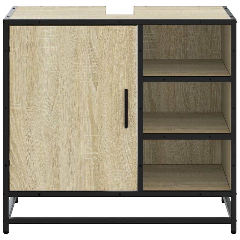 Casa si Gradina - Mobilier - Mobilier baie - Comode baie - Dulap de chiuveta baie stejar sonoma 65x33x60 cm lemn prelucrat - Infinity.ro