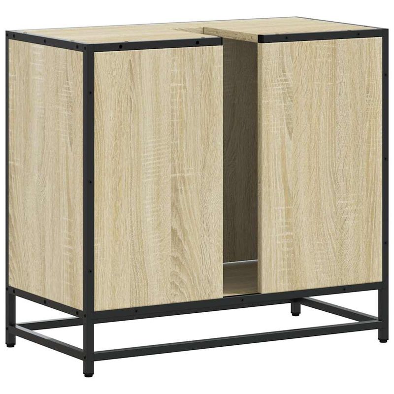 Casa si Gradina - Mobilier - Mobilier baie - Comode baie - Dulap de chiuveta baie stejar sonoma 65x33x60 cm lemn prelucrat - Infinity.ro