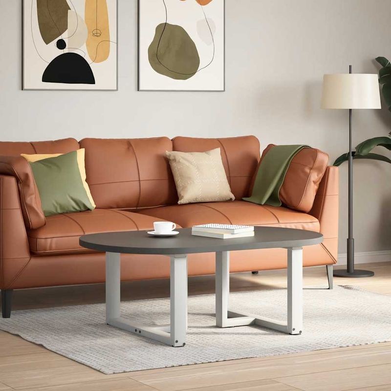 Casa si Gradina - Mobilier - Feronerie si accesorii mobila - Picioare masuta de cafea in forma de T, 2 buc alb otel, mărime 70x25x(42-43) cm - Infinity.ro