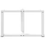 Casa si Gradina - Mobilier - Feronerie si accesorii mobila - Picioare masuta de cafea in forma de T, 2 buc alb otel, mărime 70x25x(42-43) cm - Infinity.ro