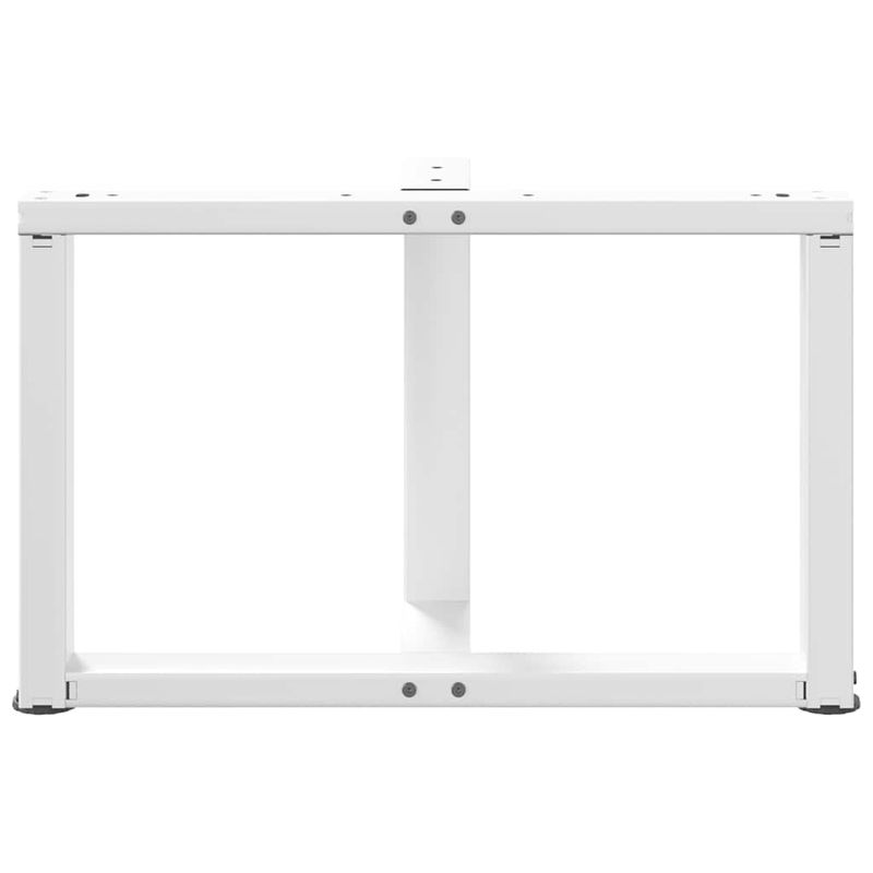 Casa si Gradina - Mobilier - Feronerie si accesorii mobila - Picioare masuta de cafea in forma de T, 2 buc alb otel, mărime 70x25x(42-43) cm - Infinity.ro
