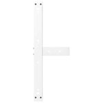 Casa si Gradina - Mobilier - Feronerie si accesorii mobila - Picioare masuta de cafea in forma de T, 2 buc alb otel, mărime 70x25x(42-43) cm - Infinity.ro