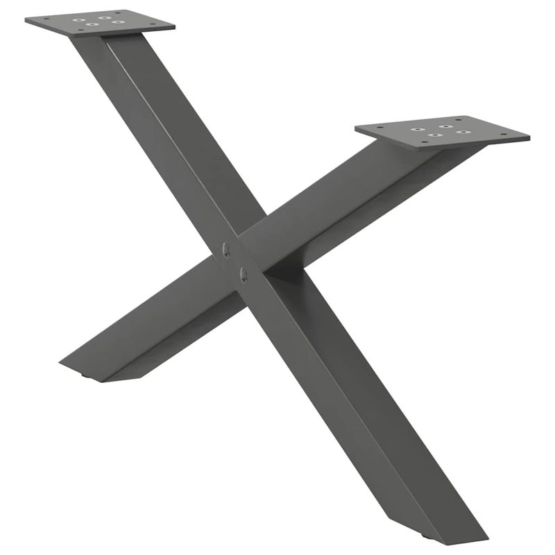 Casa si Gradina - Mobilier - Feronerie si accesorii mobila - Picioare pentru masuta cafea in forma de X, 2 buc Antracit Otel, mărime 70x(30-31) cm (40 mm) - Infinity.ro