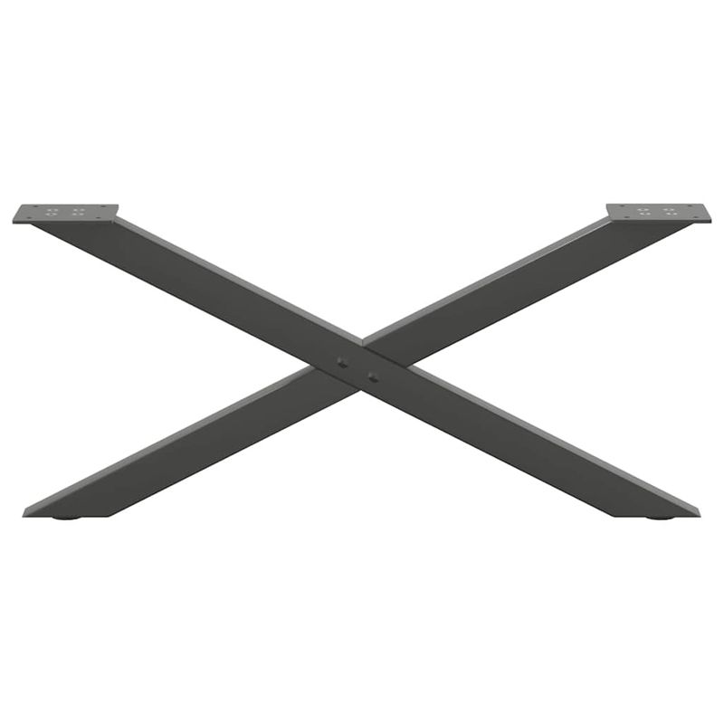 Casa si Gradina - Mobilier - Feronerie si accesorii mobila - Picioare pentru masuta cafea in forma de X, 2 buc Antracit Otel, mărime 70x(30-31) cm (40 mm) - Infinity.ro