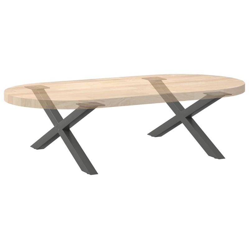 Casa si Gradina - Mobilier - Feronerie si accesorii mobila - Picioare pentru masuta cafea in forma de X, 2 buc Antracit Otel, mărime 70x(30-31) cm (40 mm) - Infinity.ro