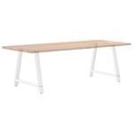 Casa si Gradina - Mobilier - Feronerie si accesorii mobila - Picioare masuta cafea in forma A 2 buc alb 100x(72-73) cm otel - Infinity.ro