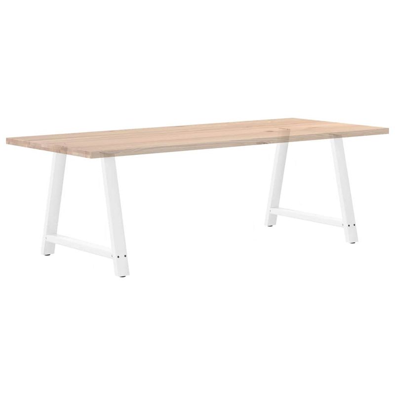 Casa si Gradina - Mobilier - Feronerie si accesorii mobila - Picioare masuta cafea in forma A 2 buc alb 100x(72-73) cm otel - Infinity.ro