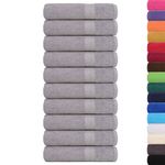 Casa si Gradina - Textile si covoare - Textile baie - Prosoape - Prosoape de mana 10 buc Gri 50x100 cm 360 g/m² 100% bumbac - Infinity.ro