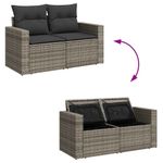 Casa si Gradina - Gradina si terasa - Mobilier exterior - Seturi mobila gradina - Set canapele de gradina cu perne, 11 piese, gri, poliratan - Infinity.ro