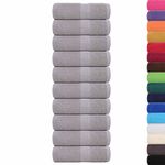 Casa si Gradina - Textile si covoare - Textile baie - Prosoape - Prosoape de sapun 10 buc Gri 30x30 cm 360 g/m² 100% bumbac - Infinity.ro