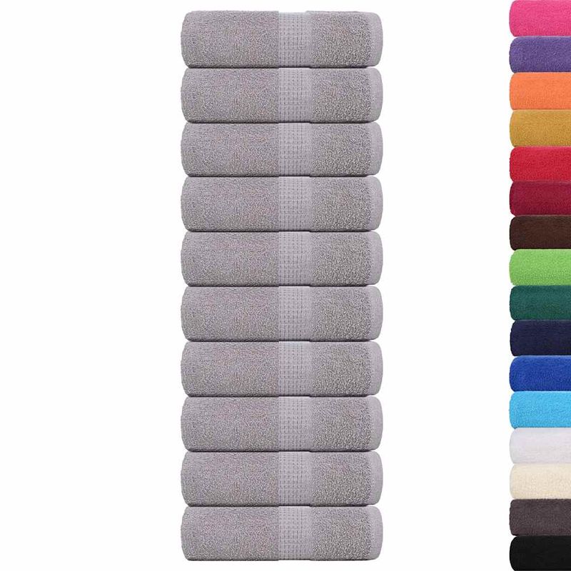 Casa si Gradina - Textile si covoare - Textile baie - Prosoape - Prosoape de sapun 10 buc Gri 30x30 cm 360 g/m² 100% bumbac - Infinity.ro
