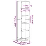 Casa si Gradina - Mobilier - Biblioteci si rafturi - Biblioteci - Biblioteca, stejar maro, 40x35x170,5 cm, lemn prelucrat - Infinity.ro