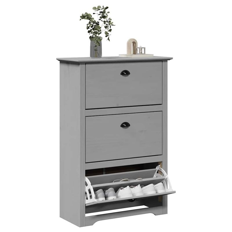 Casa si Gradina - Mobilier - Organizare si depozitare - Organizator incaltaminte - Suport pantofi „BODO” gri 80x35x118 cm - Infinity.ro