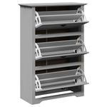 Casa si Gradina - Mobilier - Organizare si depozitare - Organizator incaltaminte - Suport pantofi „BODO” gri 80x35x118 cm - Infinity.ro