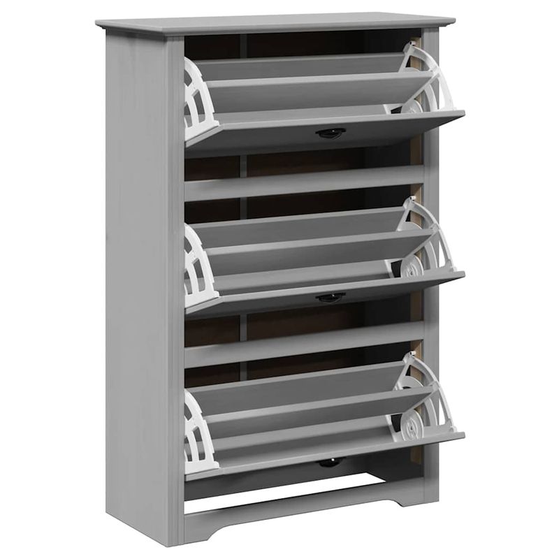 Casa si Gradina - Mobilier - Organizare si depozitare - Organizator incaltaminte - Suport pantofi „BODO” gri 80x35x118 cm - Infinity.ro