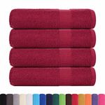 Casa si Gradina - Textile si covoare - Textile baie - Prosoape - Prosoape de baie 4 buc Bordeaux 100x150 cm 360 g/m² 100% bumbac - Infinity.ro