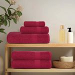 Casa si Gradina - Textile si covoare - Textile baie - Prosoape - Prosoape de baie 4 buc Bordeaux 100x150 cm 360 g/m² 100% bumbac - Infinity.ro