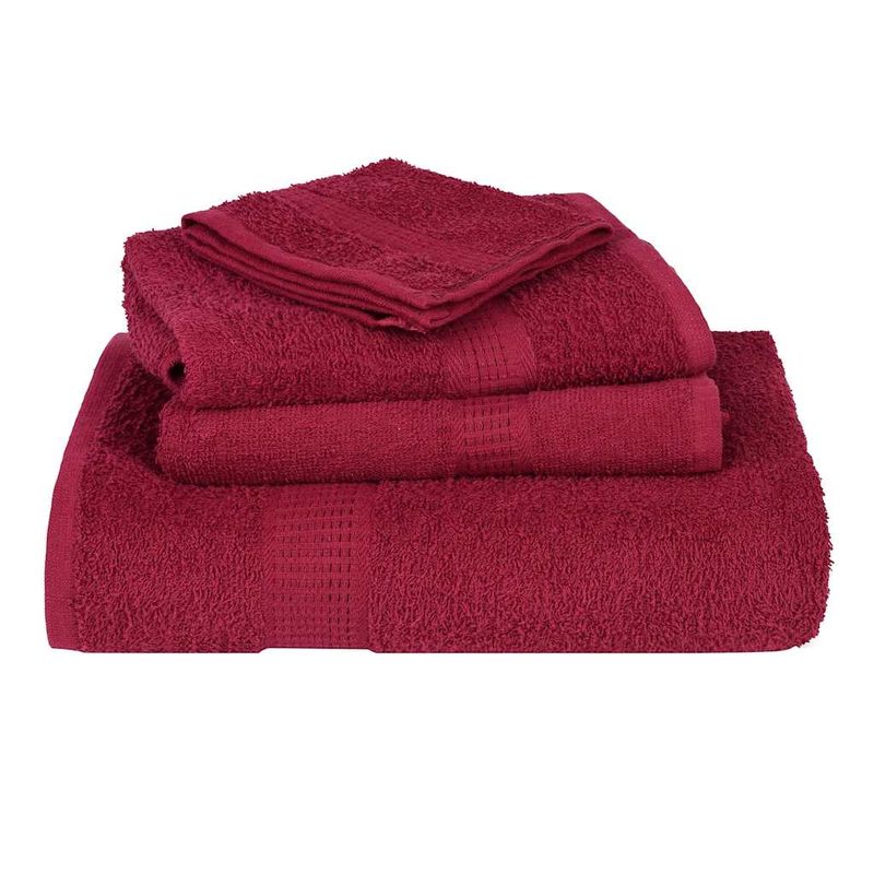 Casa si Gradina - Textile si covoare - Textile baie - Prosoape - Prosoape de baie 4 buc Bordeaux 100x150 cm 360 g/m² 100% bumbac - Infinity.ro