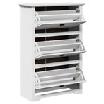 Casa si Gradina - Mobilier - Organizare si depozitare - Organizator incaltaminte - Suport pantofi „BODO” Alb 80x35x118 cm - Infinity.ro