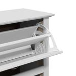 Casa si Gradina - Mobilier - Organizare si depozitare - Organizator incaltaminte - Suport pantofi „BODO” Alb 80x35x118 cm - Infinity.ro