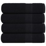 Casa si Gradina - Textile si covoare - Textile baie - Prosoape - Prosoape de dus 4 buc Negru 70x140 cm 360 g/m² 100% bumbac - Infinity.ro