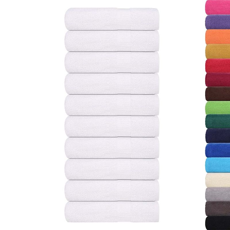 Casa si Gradina - Textile si covoare - Textile baie - Prosoape - Prosoape de baie 10 buc alb 100x150 cm 360 g/m² 100% bumbac - Infinity.ro